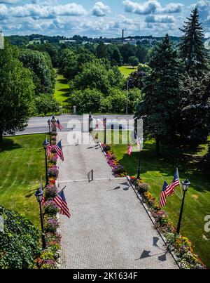 Das Zentrum der Verwaltung in Augusta State Capital, Maine Stockfoto