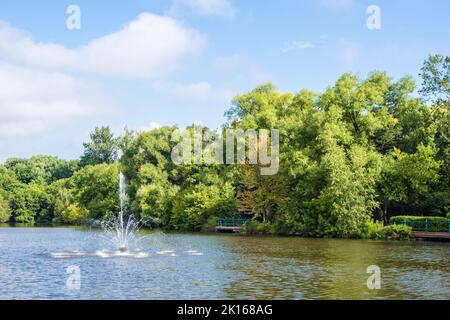 Mill Teichpark in Richmond Hill, Ontario, Kanada Stockfoto