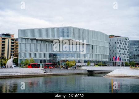 Deichman Bjørvika Oslo Public Library Norwegen Stockfoto