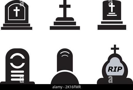 Tomb Symbol Vorlage Vektor Illustration Design Stock Vektor