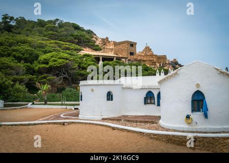 Landschaft in Cala Pregonda. Menorca. Spanien. Stockfoto