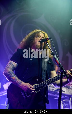 Riga, Lettland. 15. September 2022. Die schwedische Band OPETH tritt im Palladium Riga auf. Kredit: Gints Ivuskans/Alamy Live Nachrichten Stockfoto