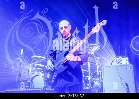 Riga, Lettland. 15. September 2022. Die schwedische Band OPETH tritt im Palladium Riga auf. Kredit: Gints Ivuskans/Alamy Live Nachrichten Stockfoto