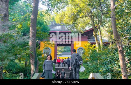 Yongfu Chan Tempel, Feilaifeng, Hangzhou, Provinz Zhejiang, China Stockfoto