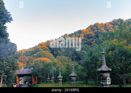 Yongfu Chan Tempel, Feilaifeng, Hangzhou, Provinz Zhejiang, China Stockfoto