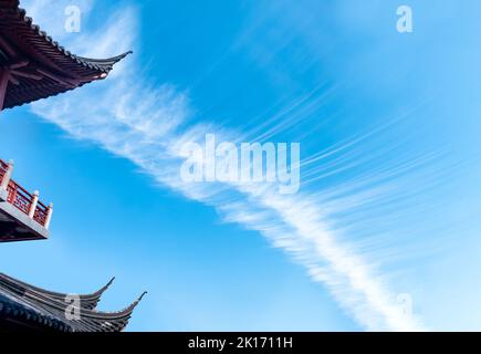 Landschaft des Konfuzius-Tempels Szenisches Gebiet am Qinhuai-Fluss, Nanjing, China Stockfoto