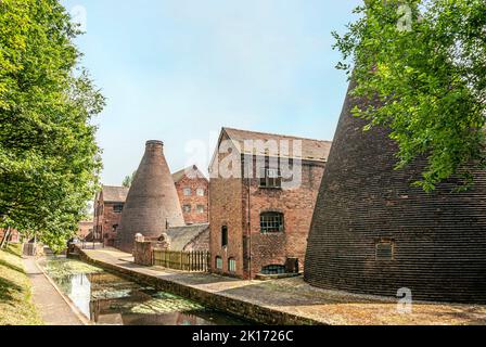 Das Coalport China Museum, eines der Ironbridge Gorge Museen in Coalport innerhalb der Ironbridge Gorge, England Stockfoto