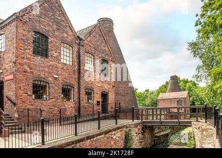 Das Coalport China Museum, eines der Ironbridge Gorge Museen in Coalport innerhalb der Ironbridge Gorge, England Stockfoto