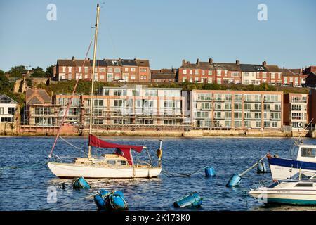 North Shields Apartments am Wasser Stockfoto