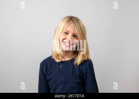 Porträt von lächelndes Mädchen Stockfoto