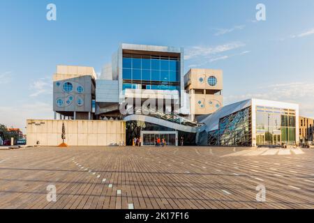 House of Music ist ein Veranstaltungsort in Aalborg, Dänemark. Es befindet sich im neuen Kulturzentrum der Stadt und wurde im März 2014 eröffnet. Stockfoto