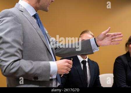 Geschäftsleute in Sitzung Stockfoto