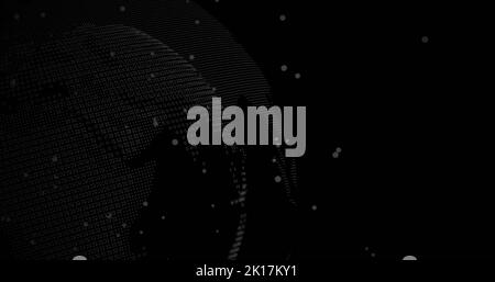 Bild von 6g und Datenverarbeitung auf der ganzen Welt Stockfoto