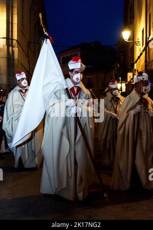 Caballeros del Santo Entierro de Toledo, España Stockfoto