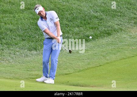 Rom, Italien. 16. September 2022. Luke Donald während des 79 Open D'Italia Golf Match, Marco Simone Golf Club, 16. September 2022 (Foto: AllShotLive/Sipa USA) Kredit: SIPA USA/Alamy Live News Kredit: SIPA USA/Alamy Live News Stockfoto