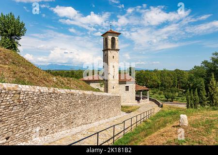 Spilimbergo. Kleine Kirche (Chiesa della Beata Vergine della Mercede oder dell’Anconica), 1687, Provinz Pordenone, Friaul-Julisch Venetien, Italien, Europa. Stockfoto