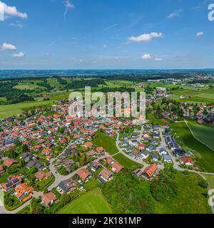 Scheidegg in Westallgäu von oben Stockfoto