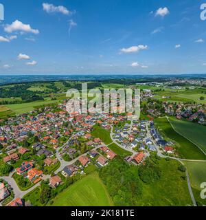 Scheidegg in Westallgäu von oben Stockfoto