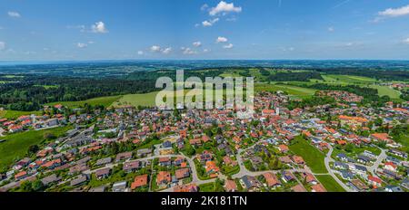 Scheidegg in Westallgäu von oben Stockfoto