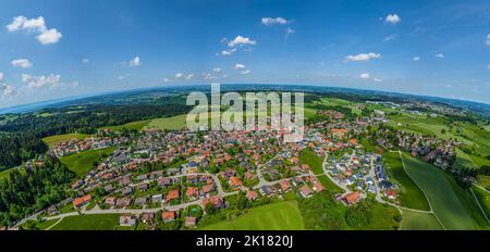 Scheidegg in Westallgäu von oben Stockfoto