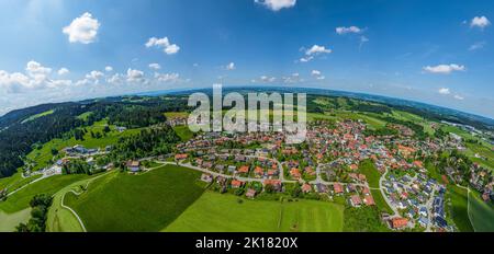 Scheidegg in Westallgäu von oben Stockfoto