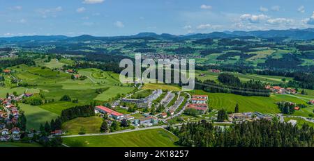 Scheidegg in Westallgäu von oben Stockfoto