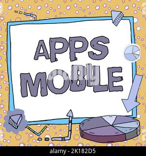Melden Sie sich an, um Apps Mobile anzuzeigen. Business Approach Computer-Programm entwickelt, um auf Telefon Handheld-Gerät laufen Stockfoto