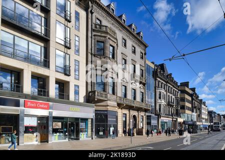 Edinburgh Schottland, Großbritannien 16. September 2022. Allgemeine Ansichten der Princes Street. Credit sst/alamy live News Stockfoto
