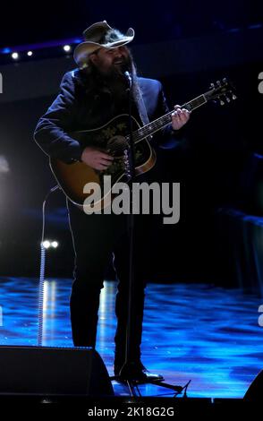 Chris Stapleton auf der Bühne für CMT-GIGANTEN: VINCE GILL Stage Show, Fisher Center for the Performing Arts in Belmont, Nashville, TN 12. September 2022. Foto: MORA/Everett Collection Stockfoto