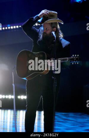 Chris Stapleton auf der Bühne für CMT-GIGANTEN: VINCE GILL Stage Show, Fisher Center for the Performing Arts in Belmont, Nashville, TN 12. September 2022. Foto: MORA/Everett Collection Stockfoto