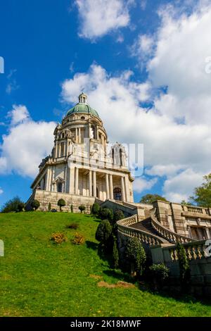 Ashton Memorial im Williamson Park Lancaster Lancashire England Großbritannien erbaut von Lord Ashton, entworfen von John Belcher im edwardianischen Barockstil im Jahr 1909. Stockfoto