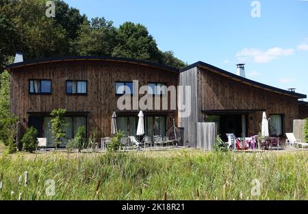 Centre Parcs / Dörfer Natur Paris Frankreich Stockfoto