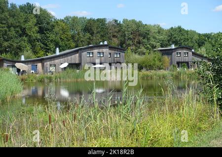 Centre Parcs / Dörfer Natur Paris Frankreich Stockfoto