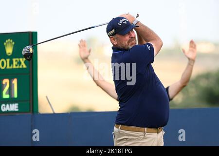 Rom, Italien. 16. Sep, 2022. Während der DS Automobiles 79. Italienisch Golf Open im Marco Simone Golf Club am 16. September 2022 in Rom Italien Kredit: Unabhängige Fotoagentur/Alamy Live News Stockfoto