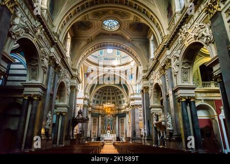 Brompton Oratory, eine große neoklassizistische römisch-katholische Kirche in Knightsbridge, London, England, Großbritannien Stockfoto