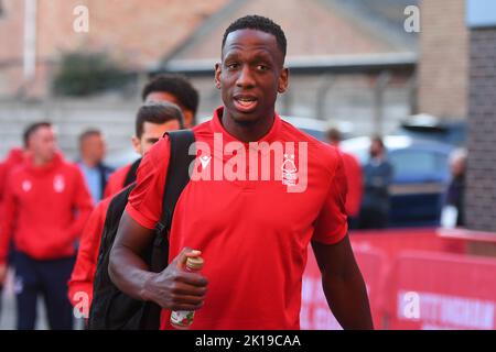 Willy Boly aus Nottingham Forest während des Premier League-Spiels zwischen Nottingham Forest und Fulham am 16.. September 2022 auf dem City Ground in Nottingham. Kredit: MI Nachrichten & Sport /Alamy Live Nachrichten Stockfoto