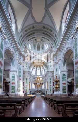 Die barocke Mannheimer Jesuitenkirche, Mannheim, Deutschland Stockfoto