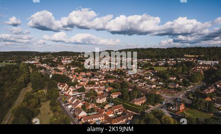 Luftaufnahme des Viertels Bristol Stockfoto