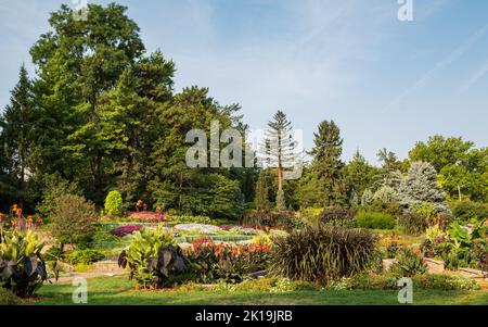 Sunken Gardens in Lincoln, Nebraska Stockfoto