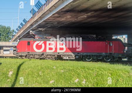Bratislava, Slowakei - 31. Mai 2022: Osterreichische Bundesbahnen (OBB). Stockfoto
