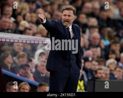 Birmingham, Großbritannien. 16.. September 2022. Ralph Hasenhuttl Manager von Southampton während des Spiels der Premier League in Villa Park, Birmingham. Bildnachweis sollte lauten: Andrew Yates / Sportimage Kredit: Sportimage/Alamy Live Nachrichten Kredit: Sportimage/Alamy Live Nachrichten Stockfoto