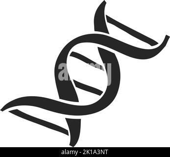 Handgezeichnete Vektorgrafik für DNA-Stränge Stock Vektor