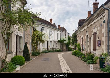 Foto der Streifen von Chédigny im Zentrum von Loire-Frankreich Stockfoto