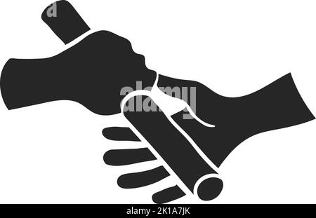 Handgezeichnete Darstellung des Relay Run Vector Stock Vektor