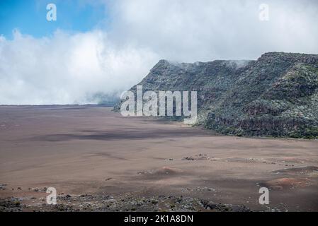 Aktiver Vulkan Piton de la Fournaise, Insel Réunion, Frankreich Stockfoto