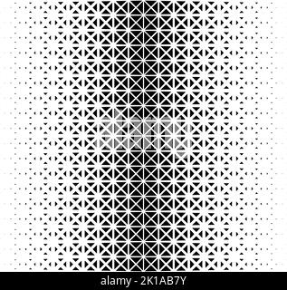 Geometrisches Muster von schwarzen Figuren auf weißem Hintergrund.nahtlos in eine Richtung.32 Figuren in der Höhe.Option mit einem DURCHSCHNITTLICHEN Ausblenden. STRAHLUNGSMETHODE. Stock Vektor