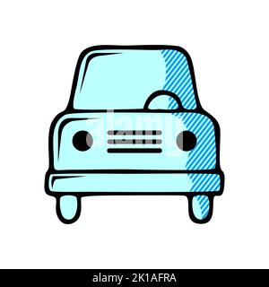 Auto-Symbol isoliert auf weißem Hintergrund aus Transport-Sammlung. Auto-Symbol trendy und moderne Auto-Symbol für Logo, Auto-Symbol einfaches Zeichen. Auto-Symbol flach Stockfoto