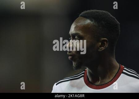 Nottingham, Großbritannien. 16. September 2022. Neeskens Kebano #7 von Fulham während des Premier League-Spiels Nottingham Forest gegen Fulham im City Ground, Nottingham, Großbritannien, 16.. September 2022 (Foto von Gareth Evans/News Images) in Nottingham, Großbritannien am 9/16/2022. (Foto von Gareth Evans/News Images/Sipa USA) Quelle: SIPA USA/Alamy Live News Stockfoto