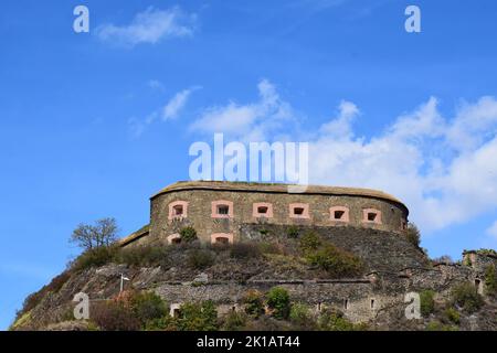 Festung Ehrenbreitstein, preußische Festung am Rhein Stockfoto