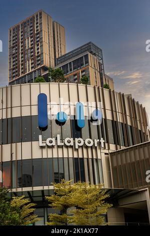 LaLaport Einkaufszentrum Schild, Kuala Lumpur, Malaysia Stockfoto